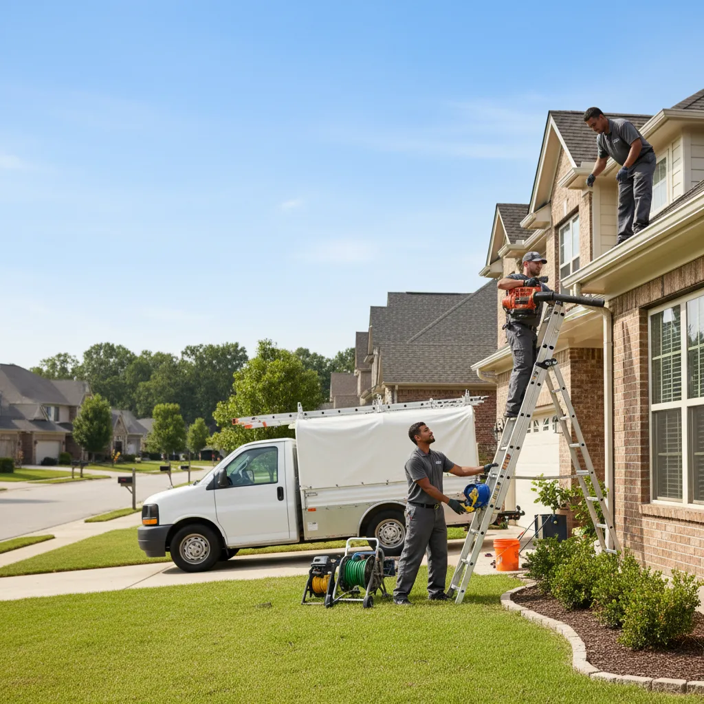 Home Gutter Service in Hext, TX near me